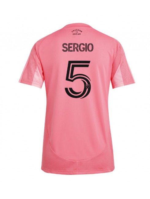 Inter Miami Sergio Busquets #5 Zenski Domaci Dres 2025-26 Kratak Rukavima Inter Miami Sergio Busquets #5 Zenski Domaci Dres 2025-26 Kratak Rukavima